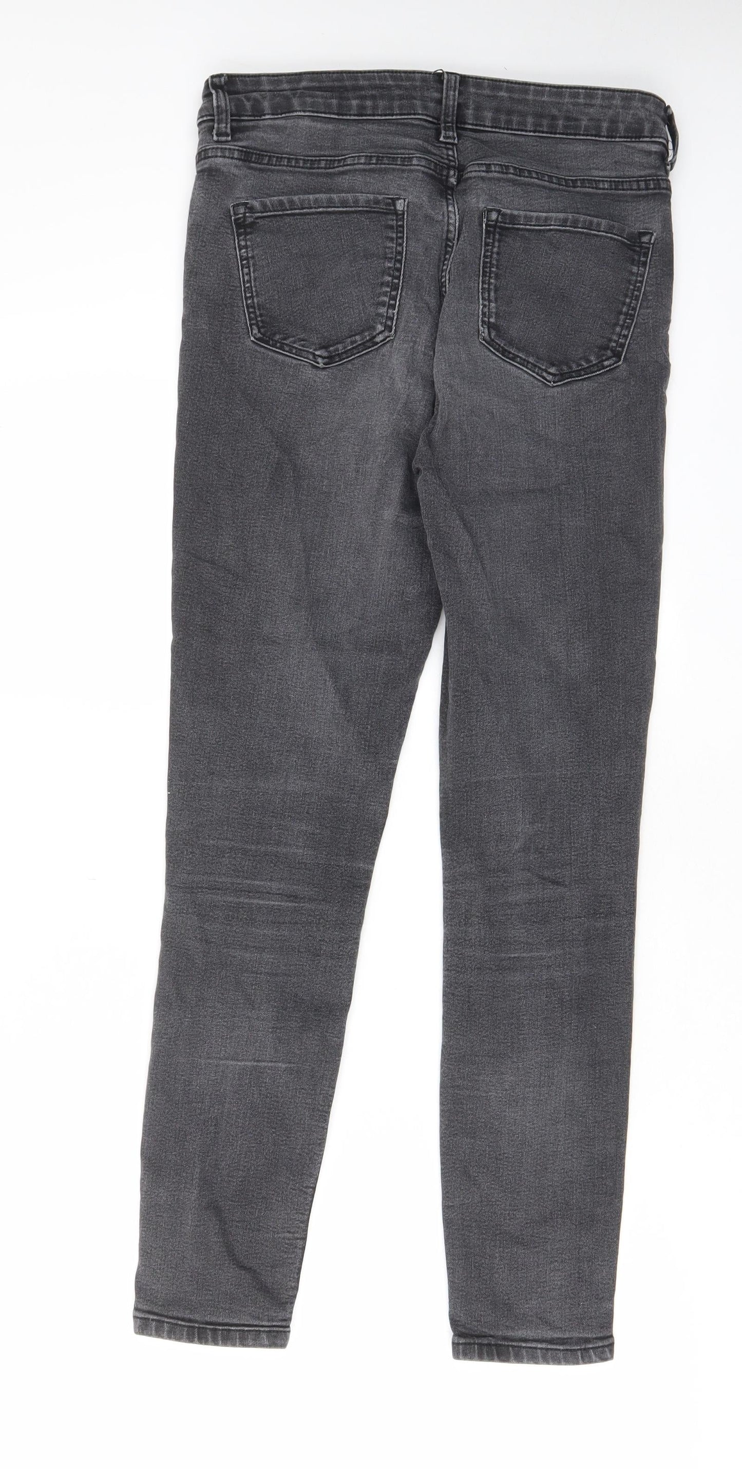 Womens UK Size 10 Marks and Spencer Regular Fit Skinny Grey Jeans