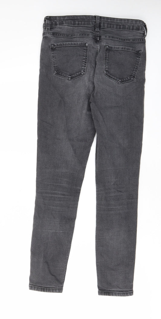 Womens UK Size 10 Marks and Spencer Regular Fit Skinny Grey Jeans