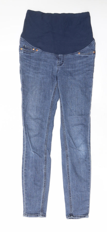 Womens UK Size XS H&M Regular Fit Skinny Blue Jeans