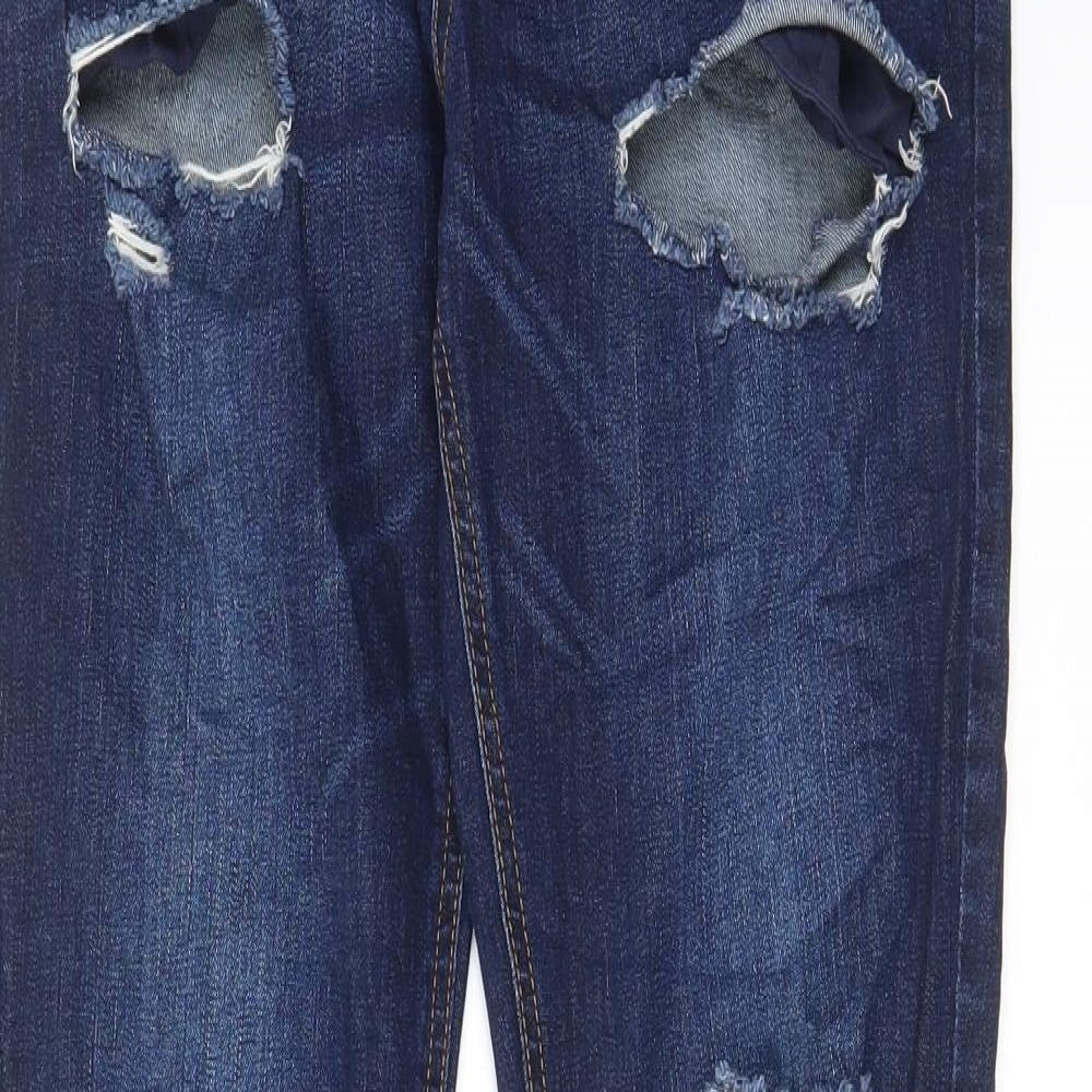 Mens UK Size 32 in Born Rich Regular Fit Skinny Blue Jeans