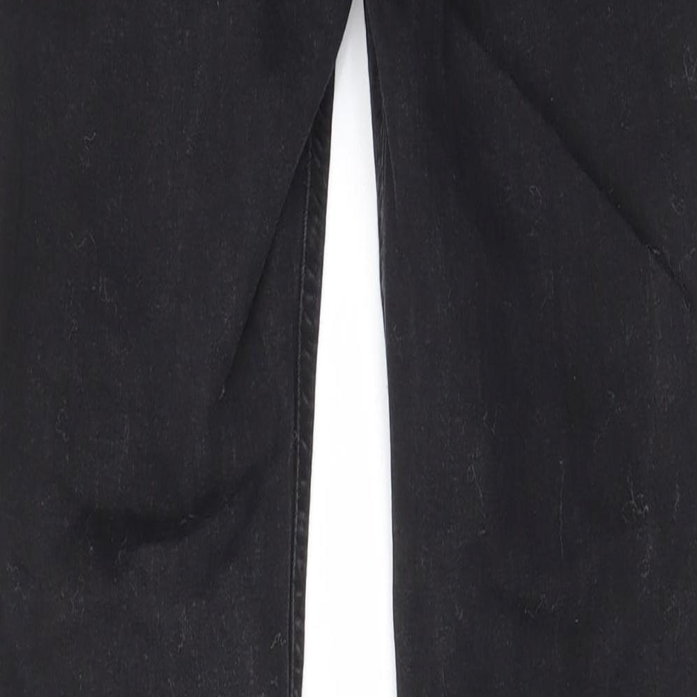 Pull&Bear Womens Black Cotton Skinny Jeans Size 10 L26 in Regular Zip - Pockets