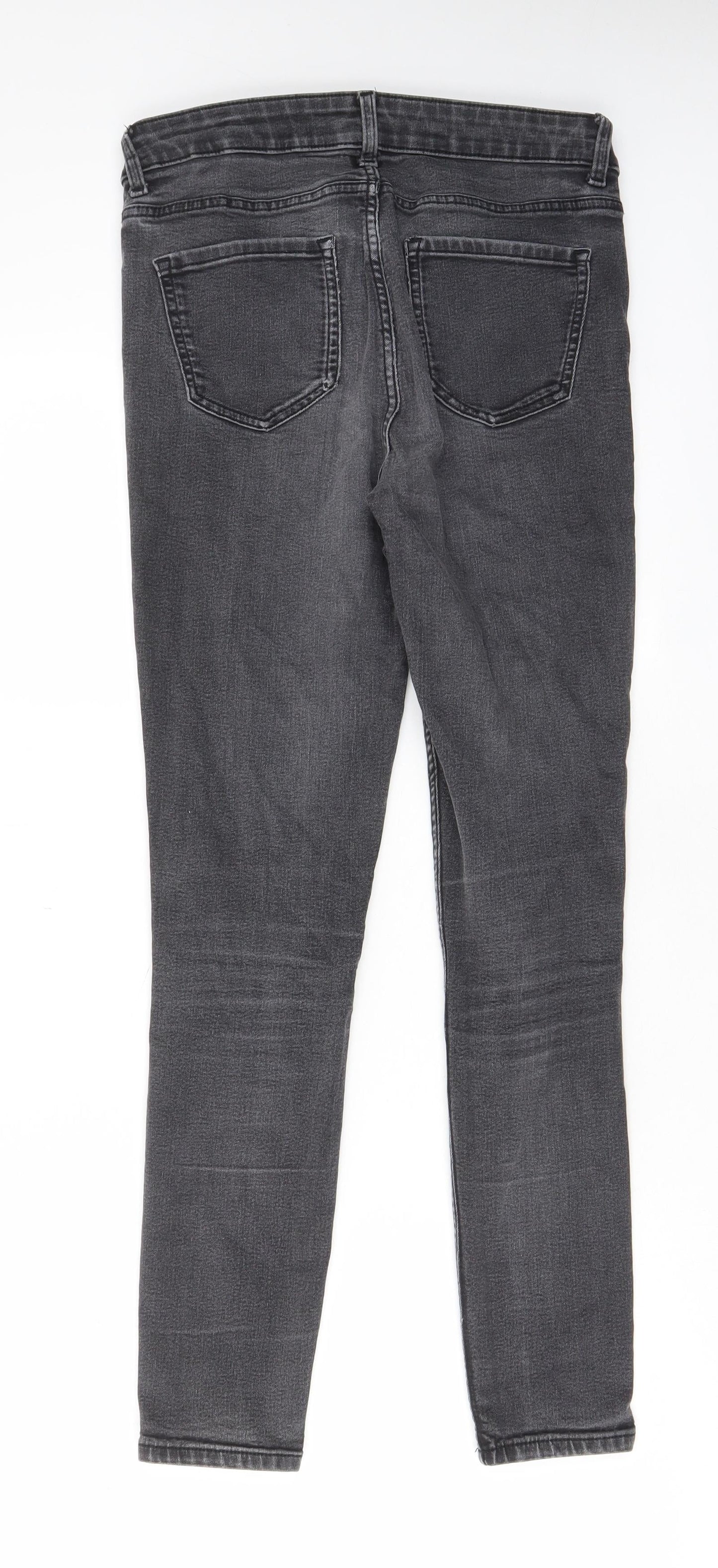 Womens UK Size 10 Marks and Spencer Regular Fit Skinny Grey Jeans