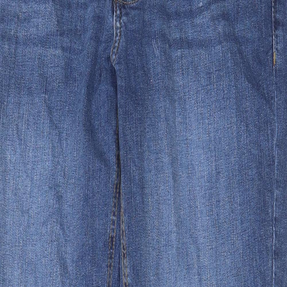 Denim & Co. Mens Blue Cotton Straight Jeans Size 32 in L30 in Regular Button - Pockets