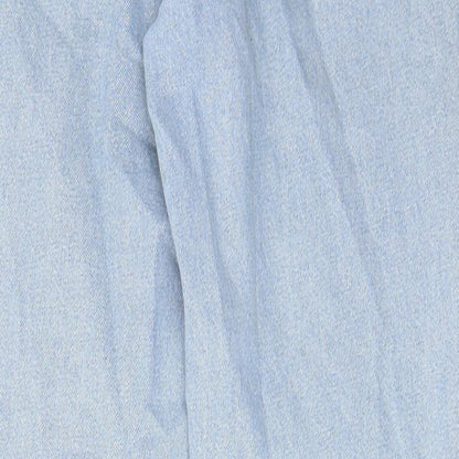 ASOS Womens Blue Cotton Straight Jeans Size 30 in L34 in Regular Zip - Pockets