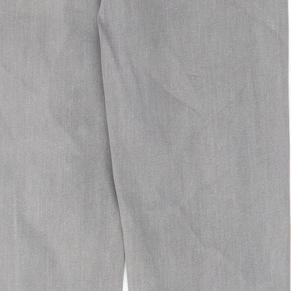 New Look Womens Grey Cotton Skinny Jeans Size 10 L29 in Regular Zip - Pockets