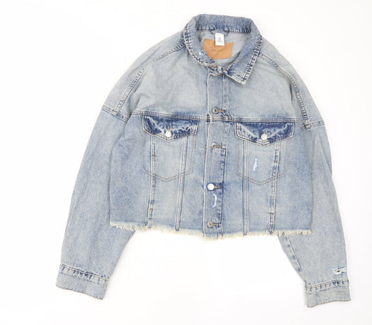 Womens UK Size M H&M Blue Jacket