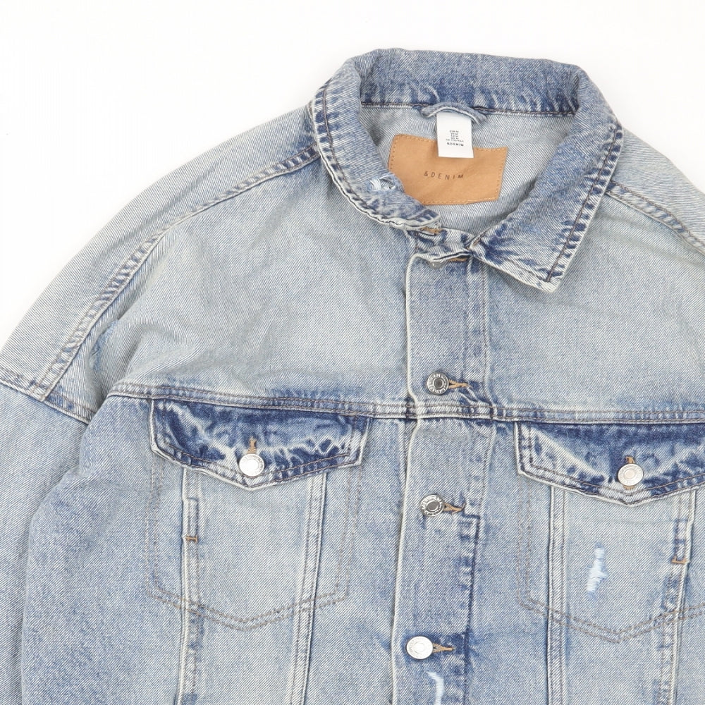 Womens UK Size M H&M Blue Jacket