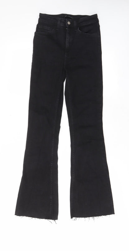 Womens UK Size 26 in Reclaimed Vintage Regular Fit Bootcut Black Jeans