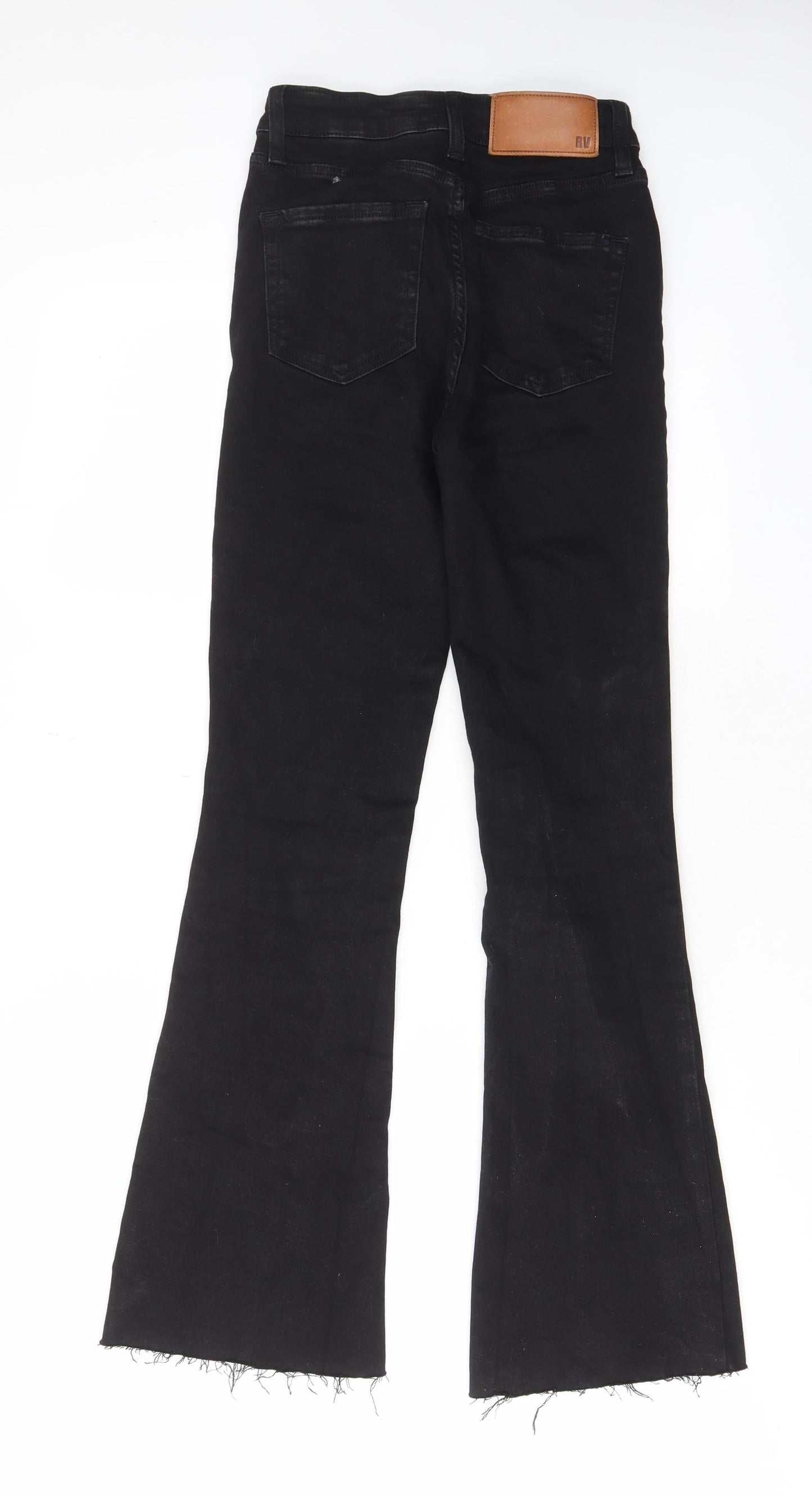 Womens UK Size 26 in Reclaimed Vintage Regular Fit Bootcut Black Jeans
