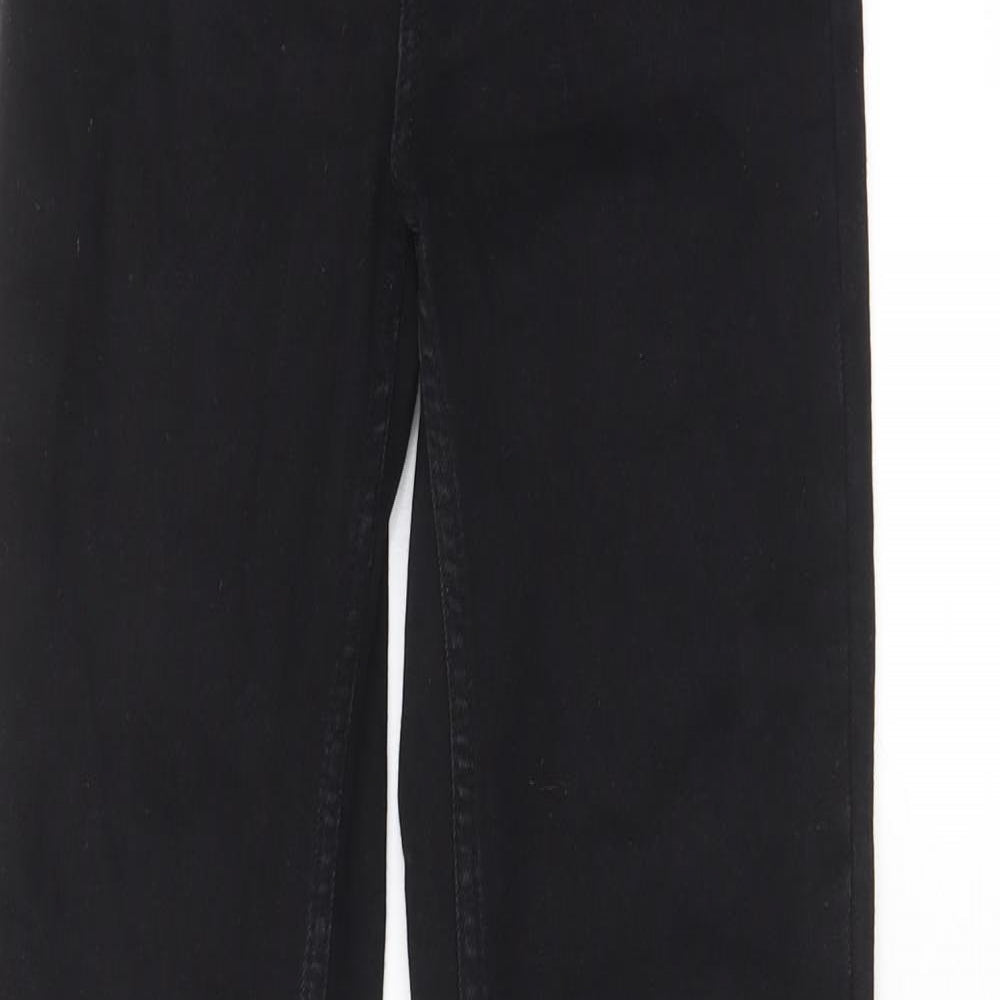 Womens UK Size 26 in Reclaimed Vintage Regular Fit Bootcut Black Jeans