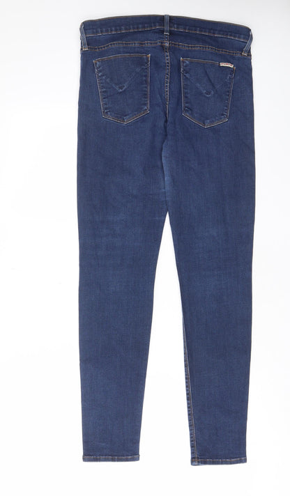 Hudson Womens Blue Cotton Skinny Jeans Size 31 in L29 in Regular Zip - Pockets