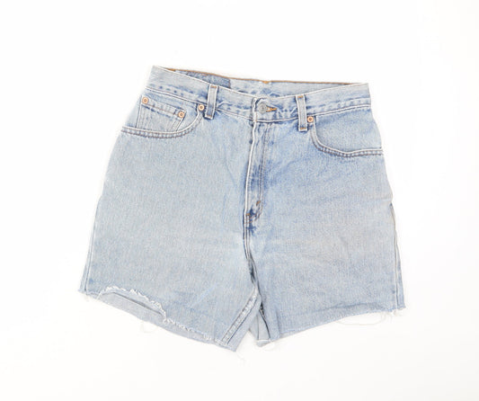 Levi's Womens Blue Camel Basic Shorts Size 28 in L5 in Regular Zip - Pockets