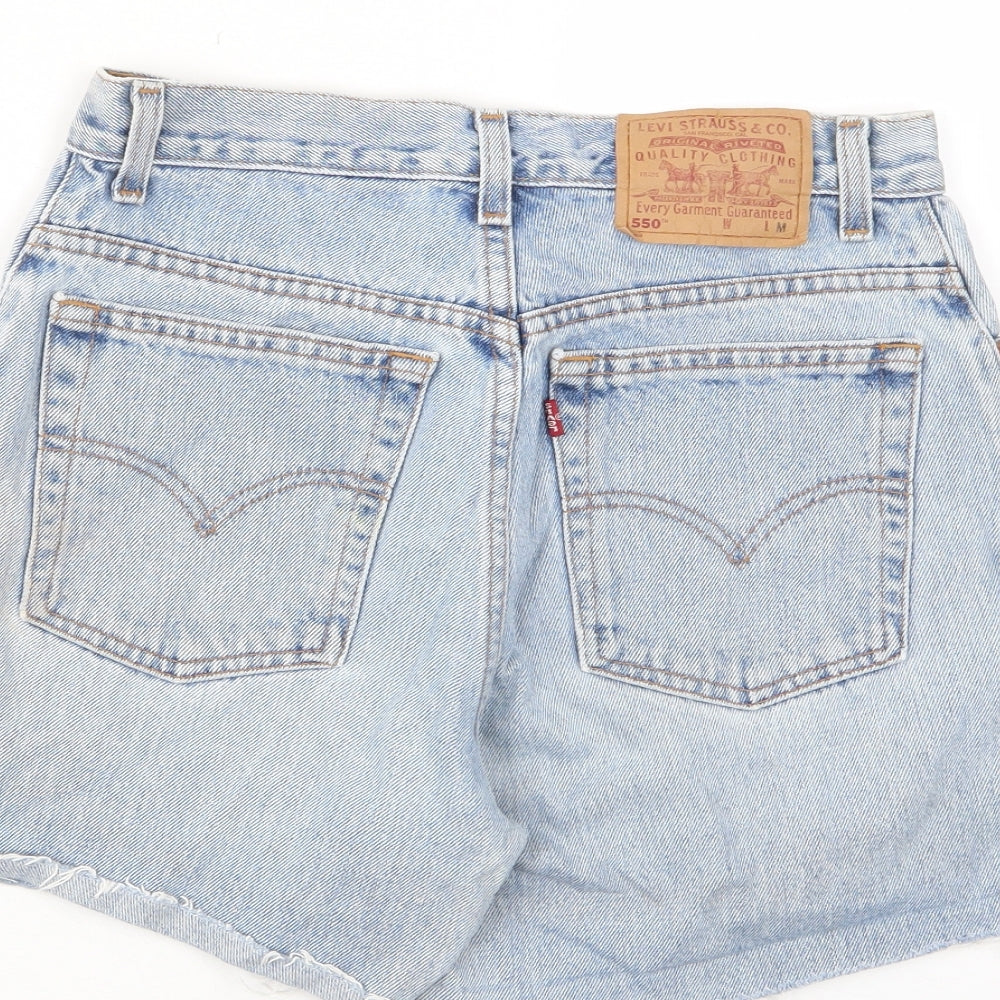 Levi's Womens Blue Camel Basic Shorts Size 28 in L5 in Regular Zip - Pockets