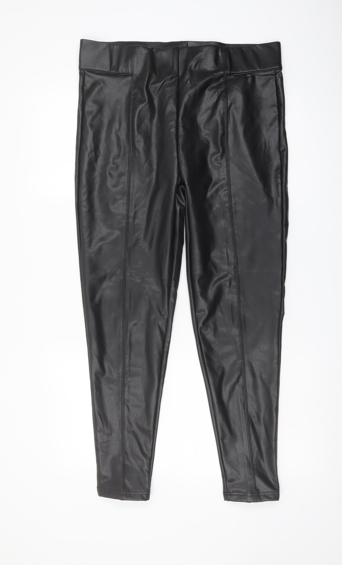 Womens UK Size 16 Marks and Spencer Regular Fit  Black Trousers
