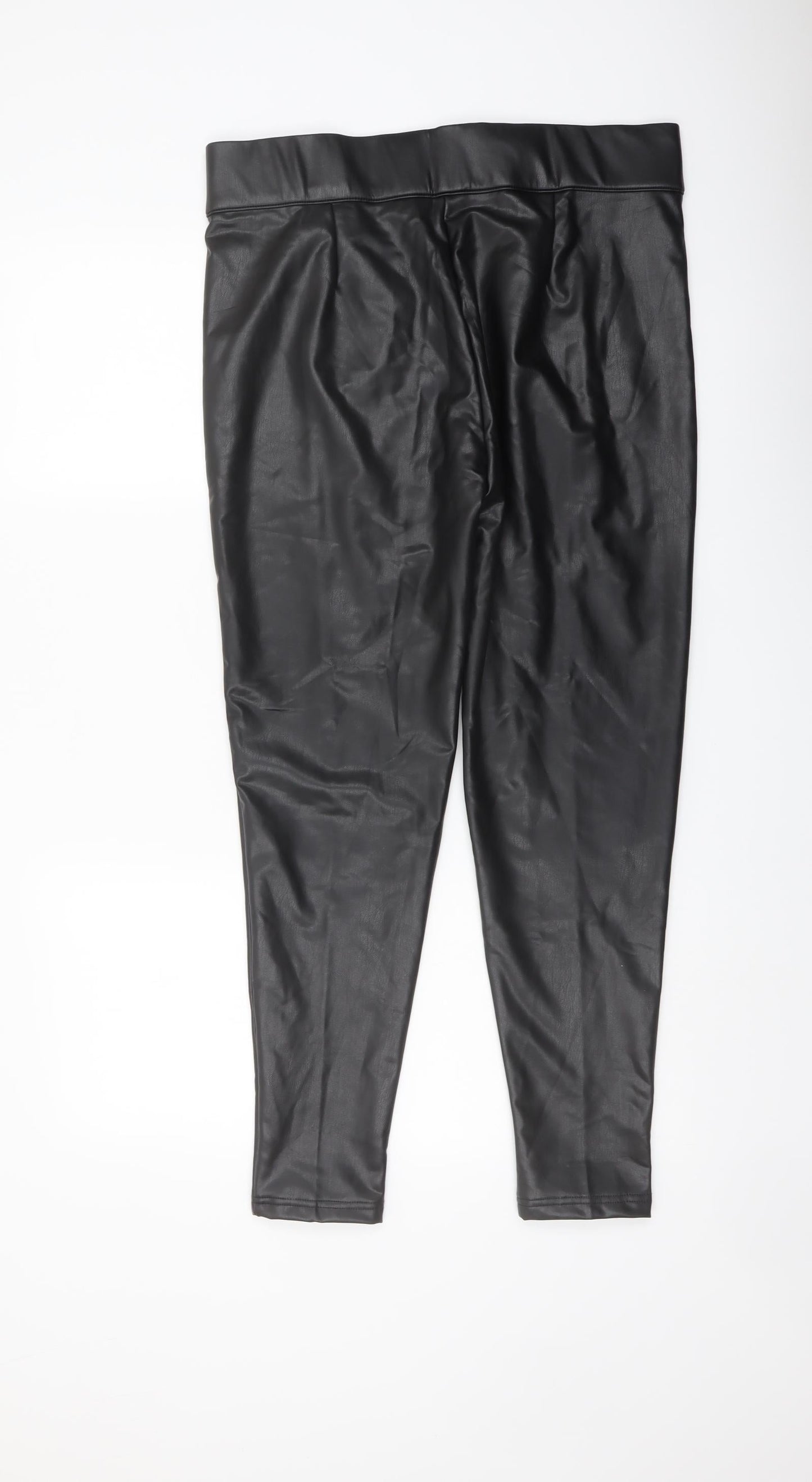 Womens UK Size 16 Marks and Spencer Regular Fit  Black Trousers