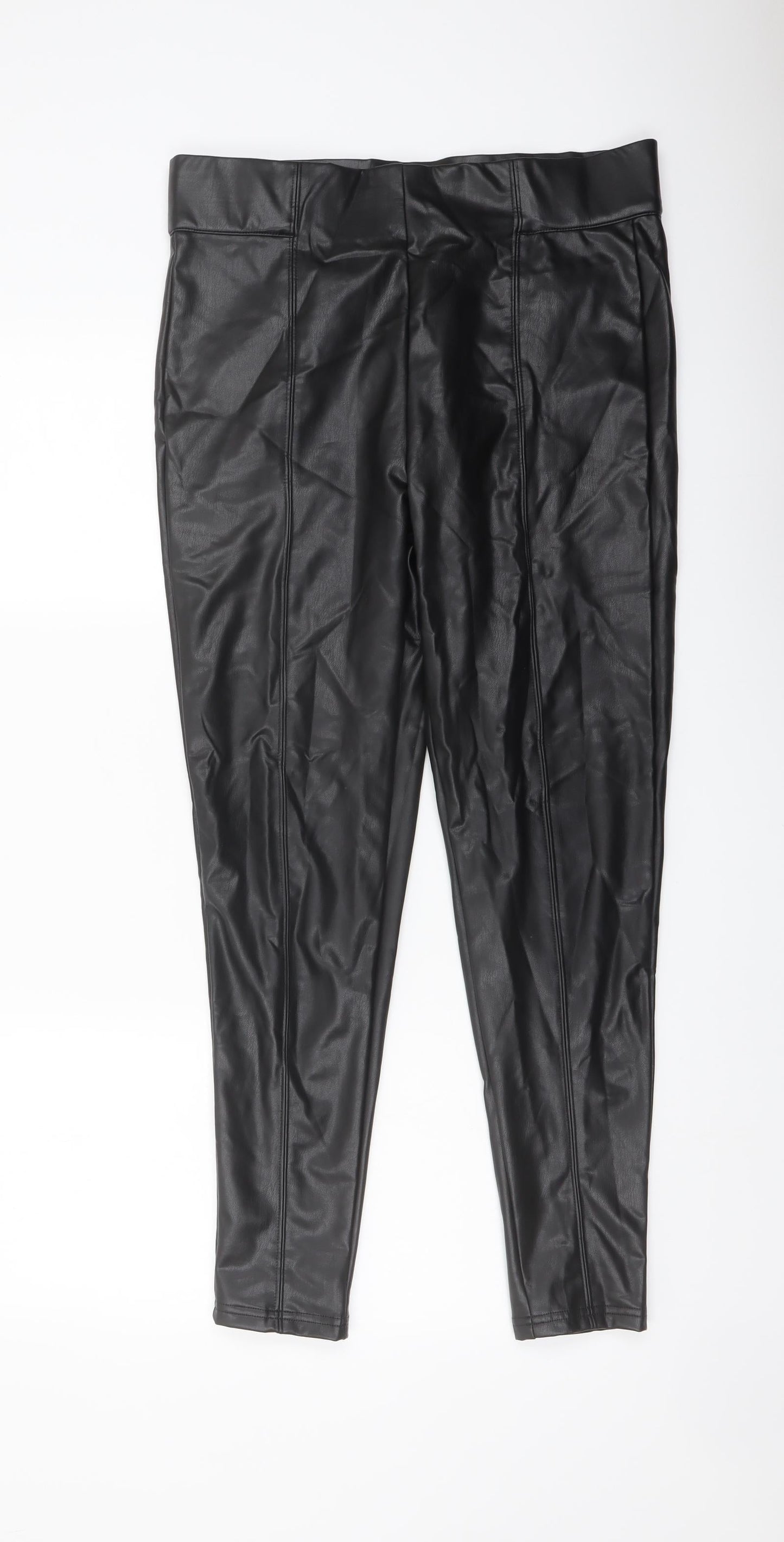 Womens UK Size 14 Marks and Spencer Regular Fit  Black Trousers