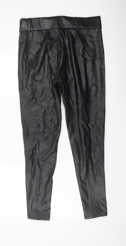 Womens UK Size 14 Marks and Spencer Regular Fit  Black Trousers