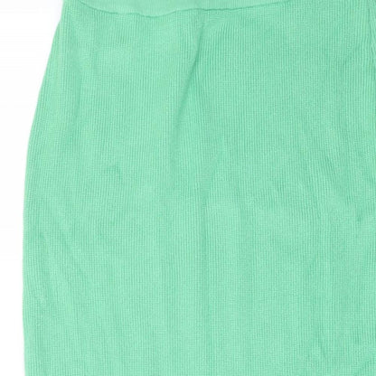Marks and Spencer Womens Green Viscose Straight & Pencil Skirt Size L