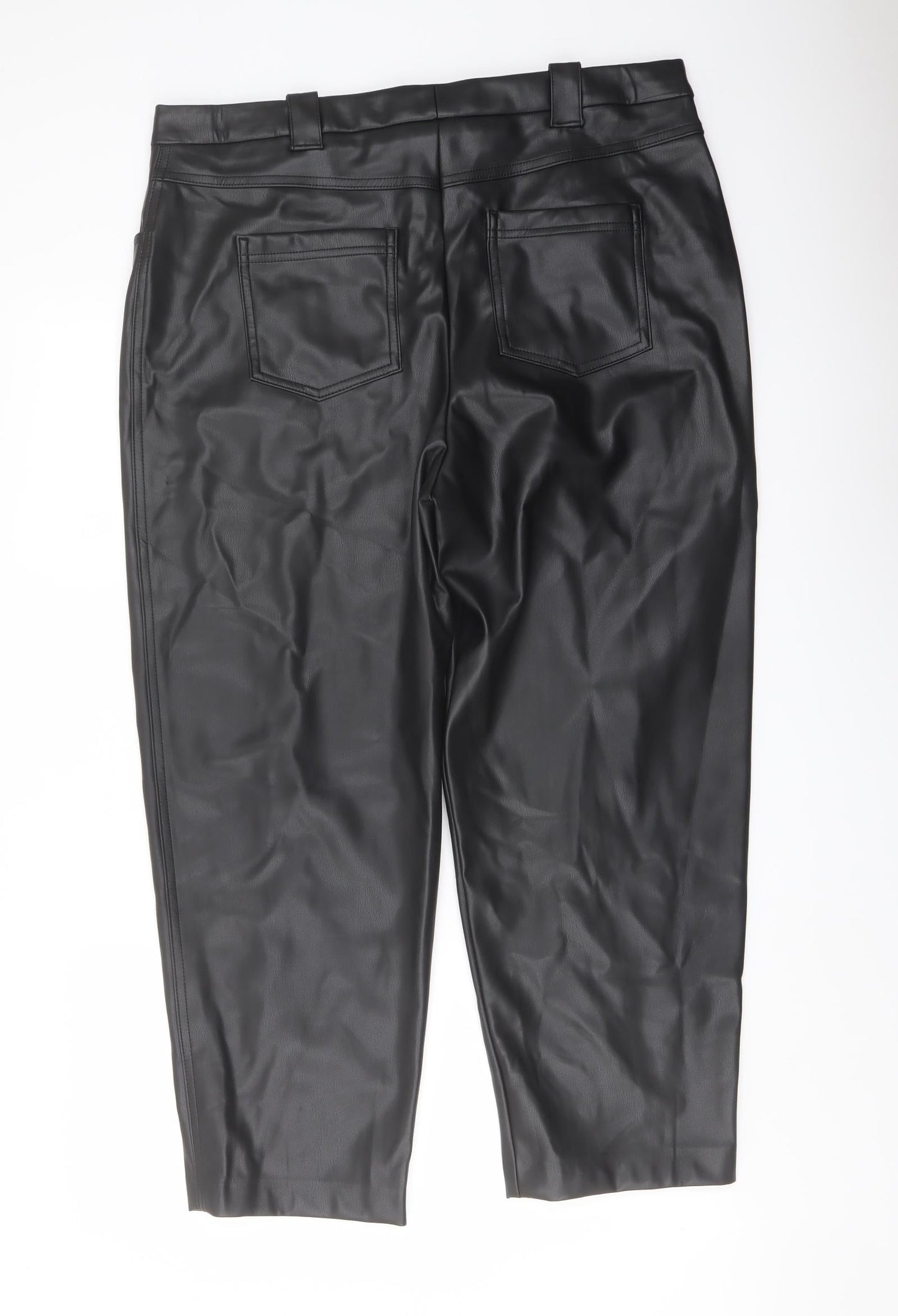 Womens UK Size 18 Marks and Spencer Regular Fit  Black Trousers