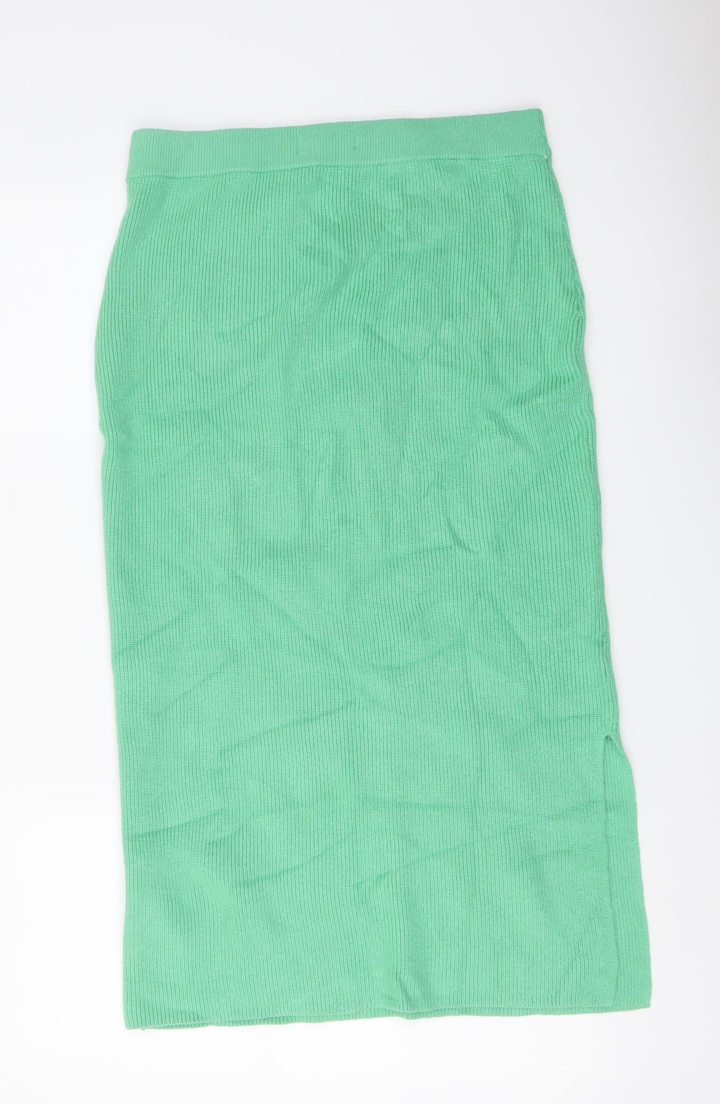 Marks and Spencer Womens Green Viscose Straight & Pencil Skirt Size M