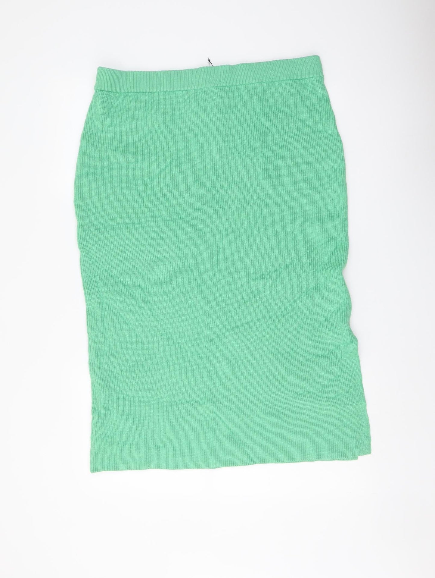 Marks and Spencer Womens Green Viscose Straight & Pencil Skirt Size L