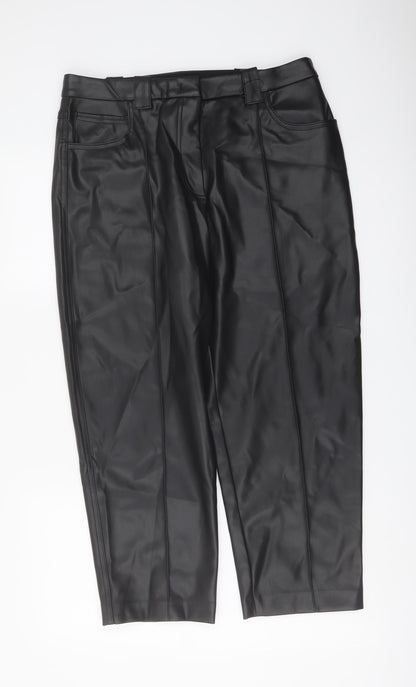 Womens UK Size 14 Marks and Spencer Regular Fit  Black Trousers