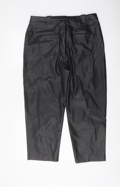 Womens UK Size 14 Marks and Spencer Regular Fit  Black Trousers