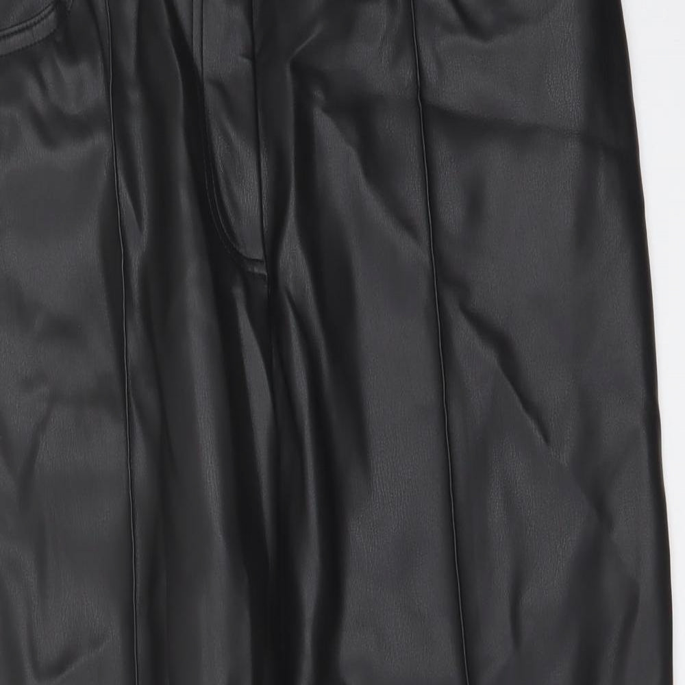 Womens UK Size 14 Marks and Spencer Regular Fit  Black Trousers