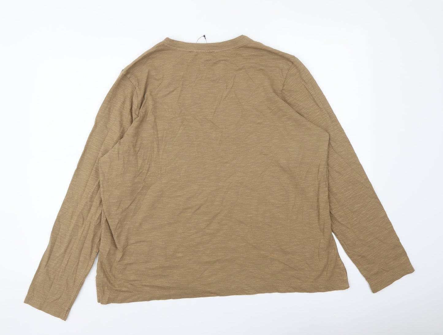 Womens UK Size 16 Marks and Spencer Brown Basic T-Shirt