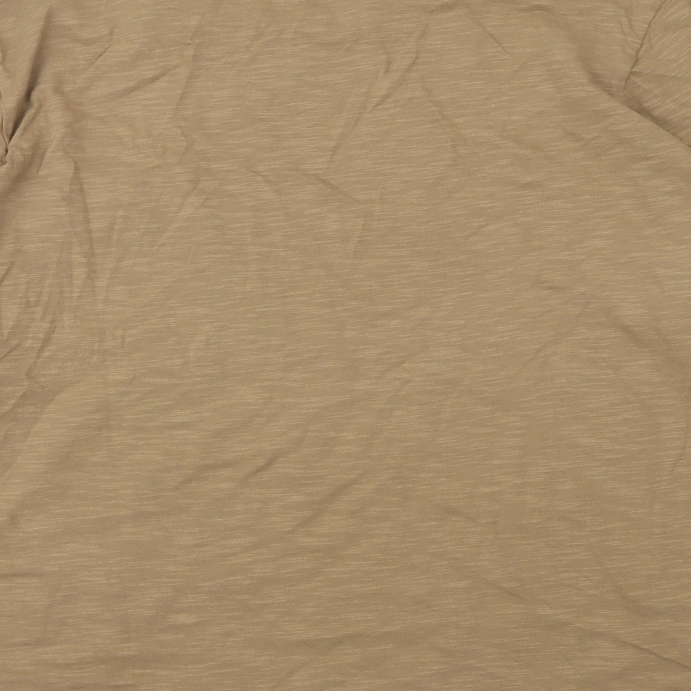 Womens UK Size 16 Marks and Spencer Brown Basic T-Shirt
