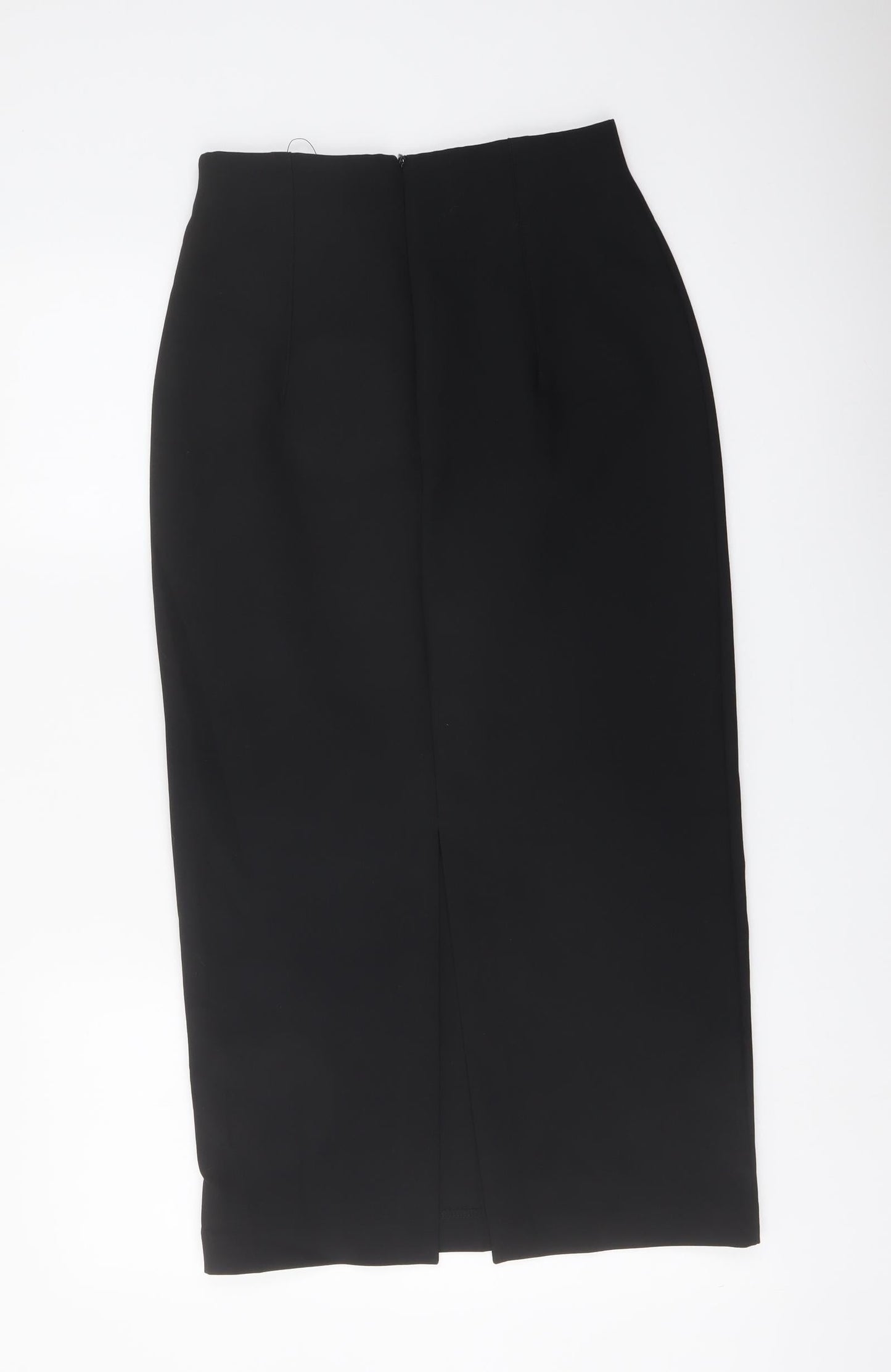 Marks and Spencer Womens Beige Polyester Straight & Pencil Skirt Size 8 Zip