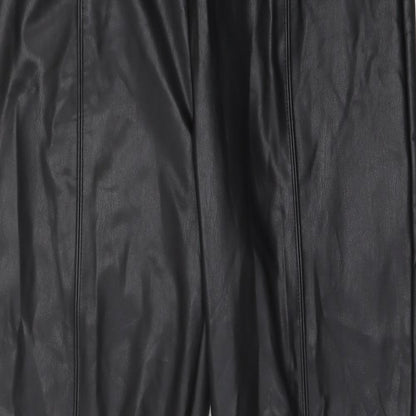 Marks and Spencer Womens Black Polyester Trousers Size 18 L25 in Regular