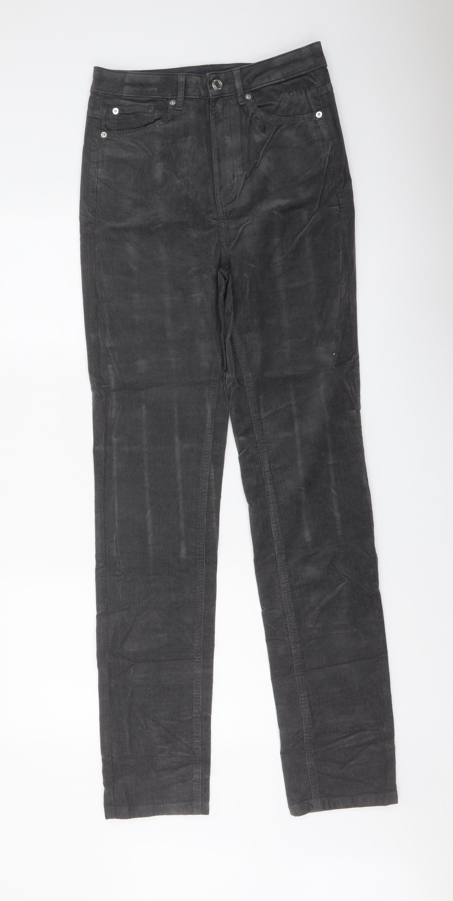Womens UK Size 8 Marks and Spencer Regular Fit  Grey Trousers