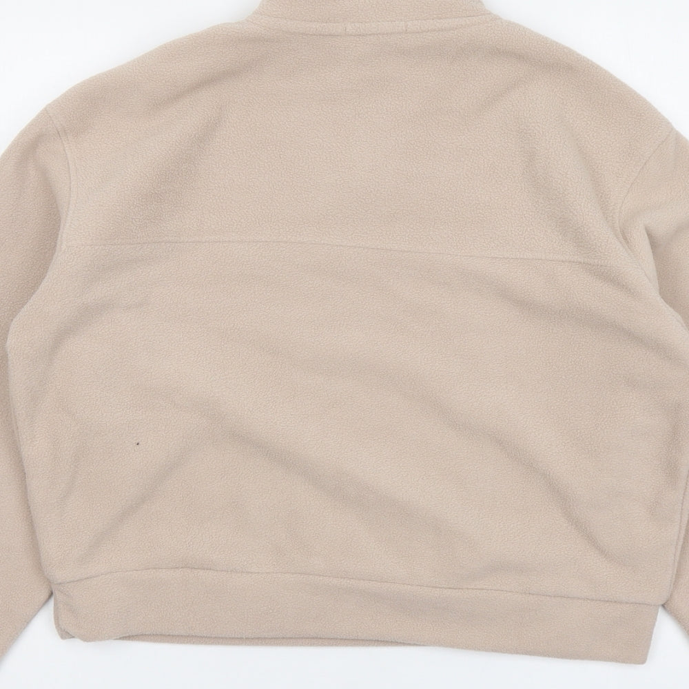 Brave Soul Womens Pink Polyester Pullover Sweatshirt Size XS Zip