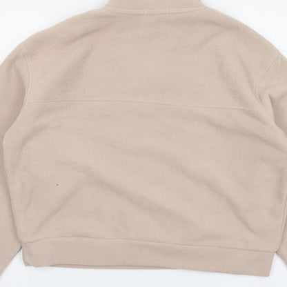 Brave Soul Womens Pink Polyester Pullover Sweatshirt Size XS Zip