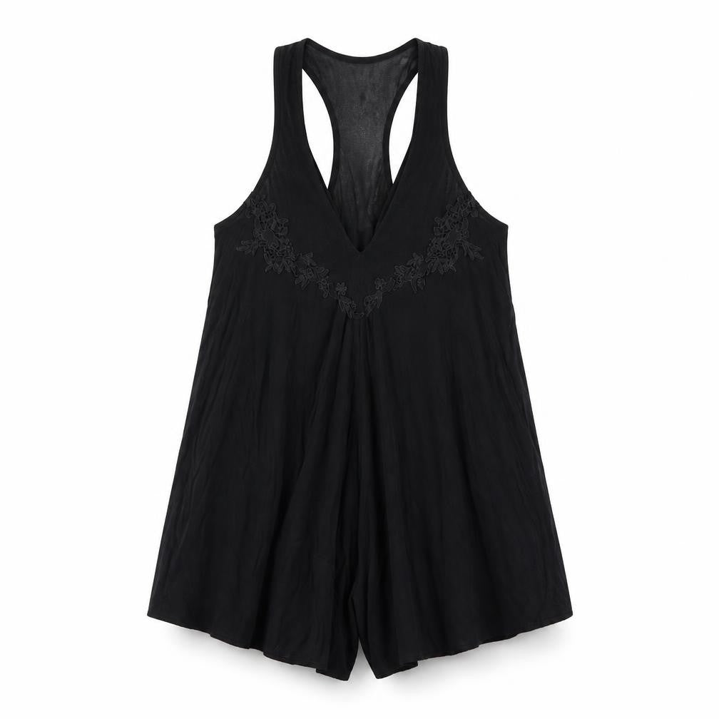 Womens UK Size M Out From Under One-Piece Black Playsuit
