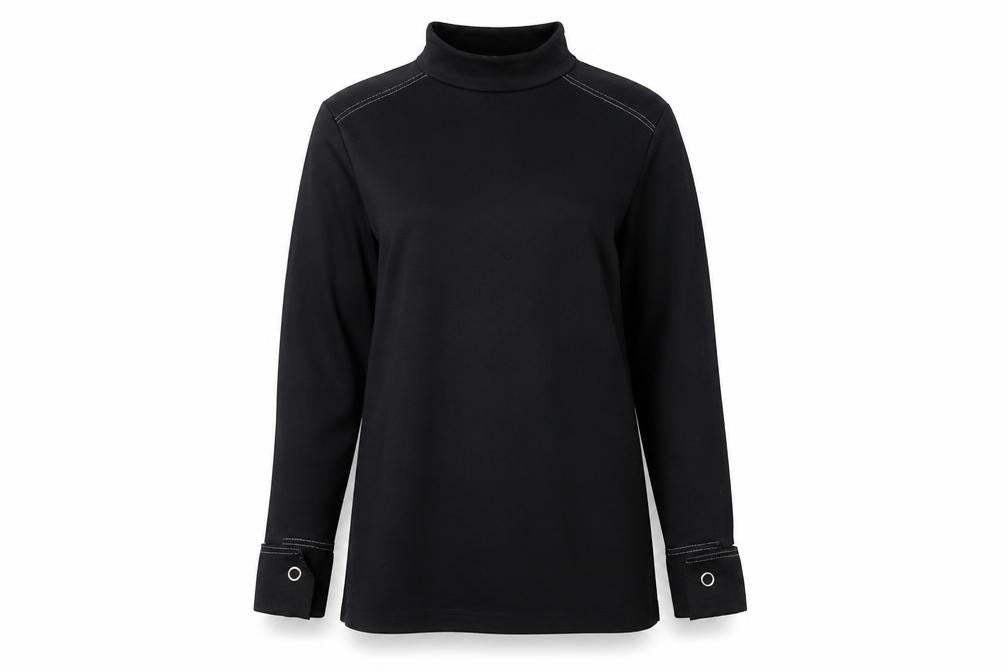 Womens UK Size M Zara Black Basic Blouse