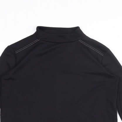 Womens UK Size M Zara Black Basic Blouse