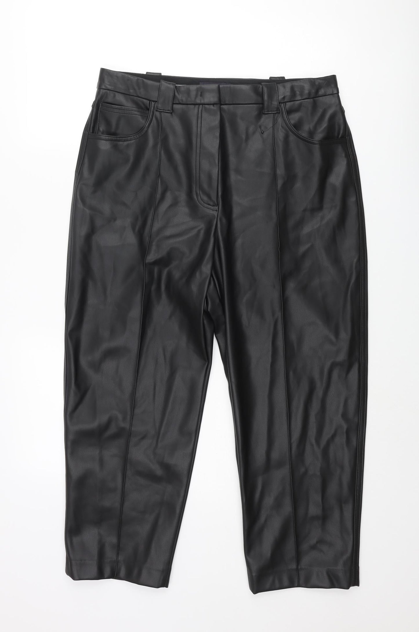 Womens UK Size 16 Marks and Spencer Regular Fit  Black Trousers
