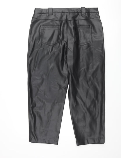 Womens UK Size 16 Marks and Spencer Regular Fit  Black Trousers