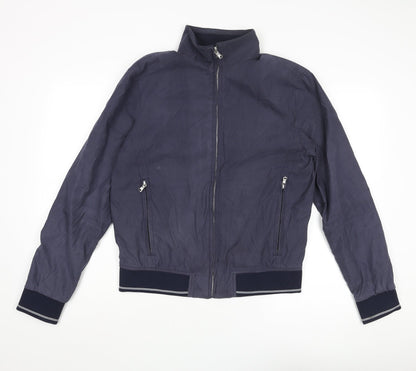 Mens UK Size S Marks and Spencer Blue Bomber Jacket