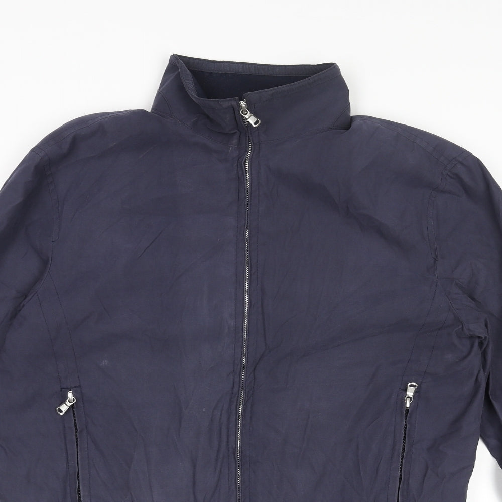 Mens UK Size S Marks and Spencer Blue Bomber Jacket