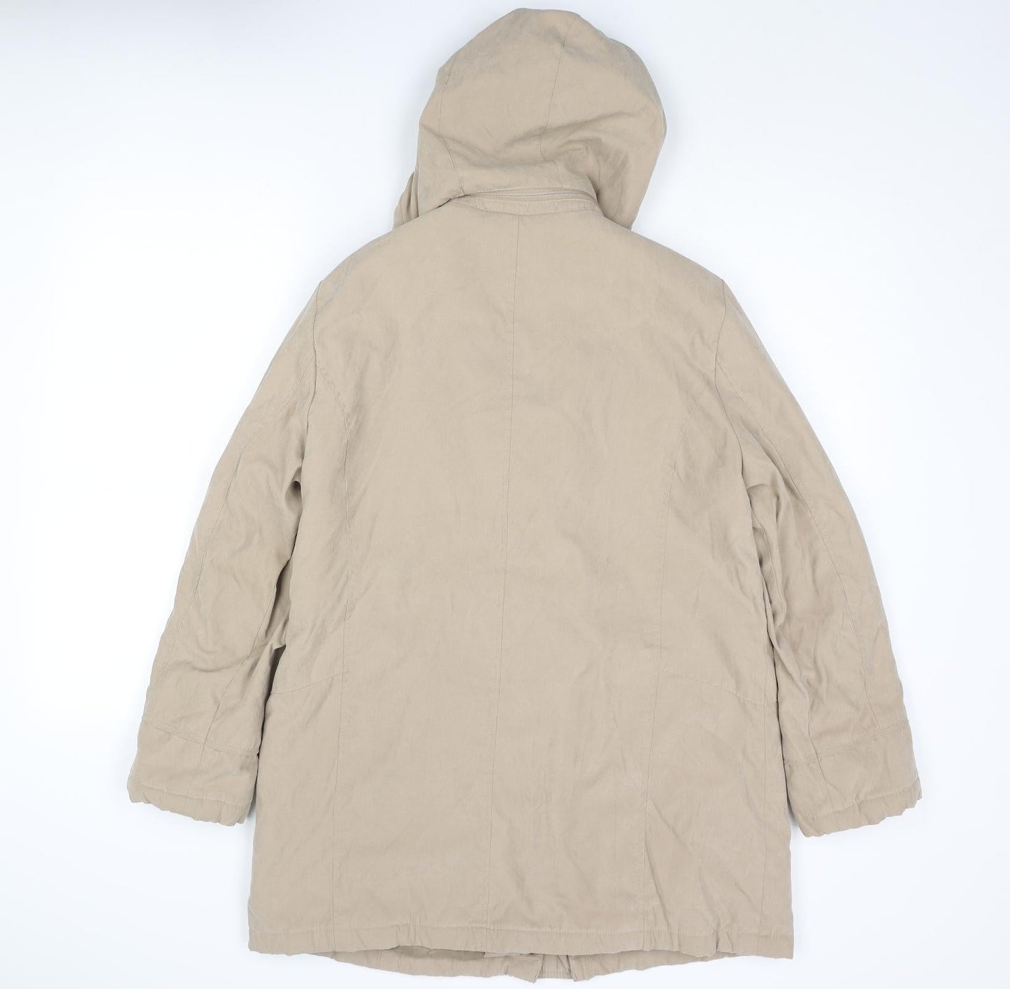 Bonmarché Womens Beige Parka Coat Size S Zip