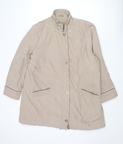 Womens UK Size L Bonmarché Beige Parka Coat