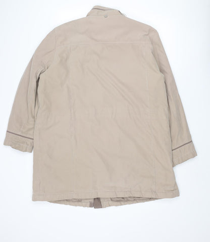 Womens UK Size L Bonmarché Beige Parka Coat