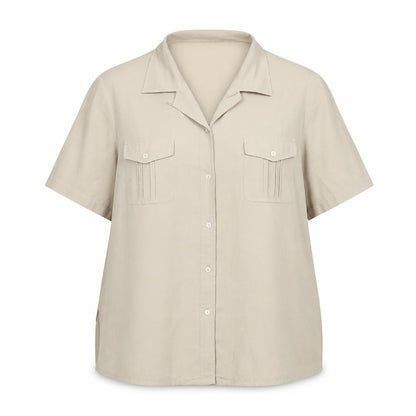 Womens UK Size 18 Berkertex Beige Basic Button-Up