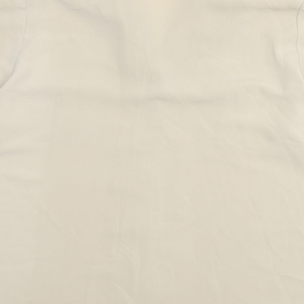 Berkertex Womens Beige Polyester Basic Button-Up Size 18 Collared