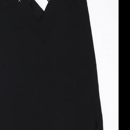 FOREVER 21 Womens Black Polyester A-Line Size XS V-Neck Pullover