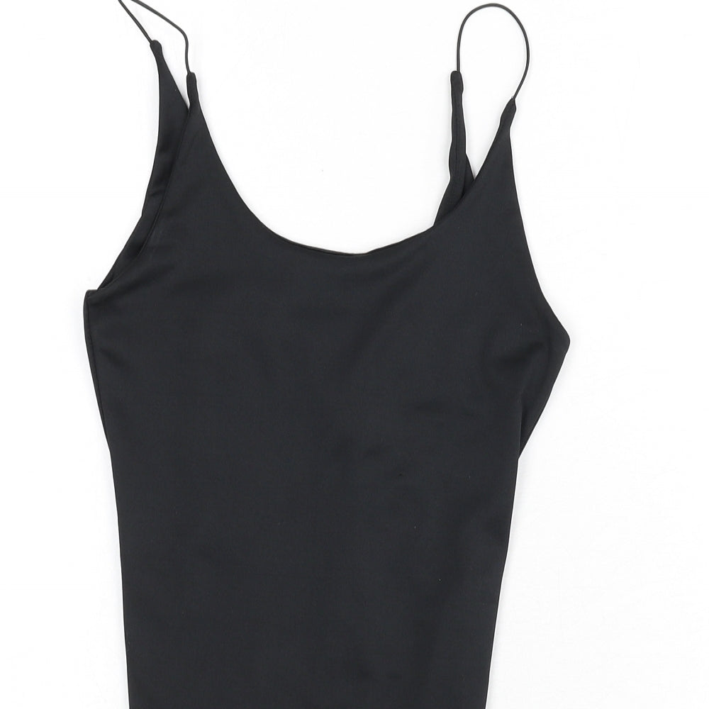 Womens UK Size S Amisu One-Piece Black Bodysuit