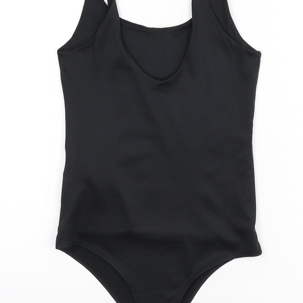 Womens UK Size S Amisu One-Piece Black Bodysuit